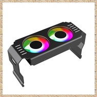 [r3jylk02.ph] Computer RAM Memory Module Cooler PC DDR4 DDR5 Overlock Dual ARGB Sync PWM Fans Alumin