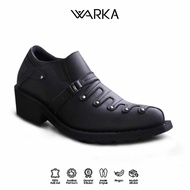 Warka Roland Sepatu Boots Jenggel Pendek Pria Kulit Koboy Motoran Touring Formal