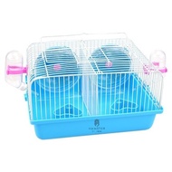 Lồng Hamster ngăn đôi Full Phụ Kiện cho Hamster sóc