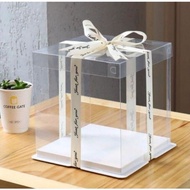 Pastry Pro, Cake Box - Two Tier, Clear, 22 x 22 x 24 cm
