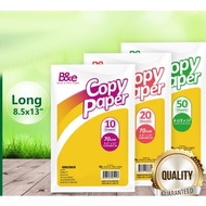 School Supplies B&E* Bond Paper Long 8.5*13 20pcs, 50pcs 100pcs 1pack 0vrwrhtibo
