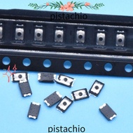 PISTACHIO 50pcs Tactile Push Button Thin Film Key Mini SMD 4 Pin Micro Switch