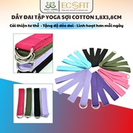 Cotton Yoga Strap 1m8x3.3cm, Yoga Pull Rope - YOGA QG, Supports Stretching Limbs, Yoga Bending