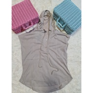 Casual Beige Hoodie top