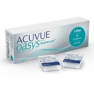 Acuvue oasys with hydraluxe (1 day ) คอนแทคเลนส์สายตา รายวัน เลนส์ใส (15 คุ่