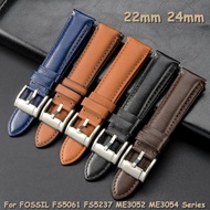 22mm 24mm Quick Release Genuine Leather Watch Bracelet Watch Strap Accessories for FOSSIL FS5061 FS5237 ME3052 ME3054 Series