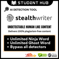 𝐅𝐀𝐒𝐓 𝐃𝐄𝐋𝐈𝐕𝐄𝐑𝐘⚡️Stealth Writer PREMIUM PLAN Humanize AI content Transform AI Text To Human