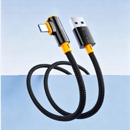 Super Fast Charging USB to Type C 90 Degree Elbow Data Cable 240W 10A 1M 1.5M 2M 3M for Samsung Huaw
