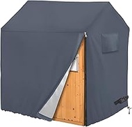 Iceberg Elf Playhouse Cover for Outdoor, 50" L x 45" W x 55" H, Grey, Playhouse Covers Waterproof ,Sun Protection Dust, Easy to Put On with Side Zipper, 640D Heavy Duty Oxford Fabric