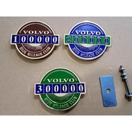 volvo mileage grill emblem 100k 200k 300k metal 240 850 940 xc90 xc60 v70 s40 s60 s80