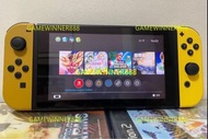 《今日快閃價》（中古二手）95新 Switch NS 主機 寵物小精靈 POKEMON 比卡超 口袋妖怪 精靈寶可夢 皮卡丘 特別版 黃色 限量版 限定版 主機 港版 行貨 / 任天堂 SWITCH 