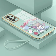 HP Phone Case For Samsung Galaxy A32 4G A32 5G Case Cute Rabbit Pattern Phone Case Layered Strap Pho