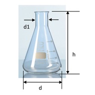 Erlenmeyer FLASK 1000mL Narrow Neck Erlenmeyer FLASK. Duran