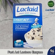 <Lactaid> Fast Act Lactase Enzyme 12 Caplets ผลิตภัณฑ์ช่วยย่อยแลคโตส