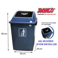 Swing Dustbin / Swing Top Bin With Swing Lid 20L /30L /40L /60L BIN / Recycle Dustbin / Waste Bin / 