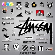 X x-33 Stickers Large Stuxi Street Wear Notebook Stickers Skateboard Guitar Chassis Stickers Decorat