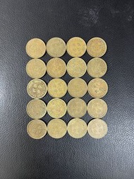 （銅色伍毫20枚1978年）香港硬幣英女王伊利沙伯二世銀色1978年五毫 Government of Hong Kong Queen Elizabeth ll 1978 $0.5