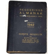 Buku REGEERINGS ALMANAK - VOOR NEDERLANDSCH - INDIE 1942 _ C5