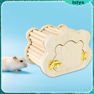 [Lslye] Hamster Wood House Sleeping Bed Landscaping Supplies Hamster Hideout Hamster Hut