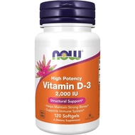 NOW Foods, Vitamin D3 2000Iu (Softgels)