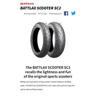 TYRE BRIDGESTONE BATTLEX SC2 120/70-15 160/60-15 120/70-14 160/60-14 TMAX