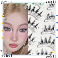 YOHII False Eyelashes, Thick One-piece Type Eyelashes, Fashion Transparent Peduncle Comic Girl Troupe Makeup Tool Lashes Women Girls