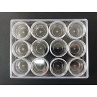 Rectangular Acrylic 10G Beads Display Storage Container (12R)