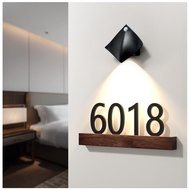Door Sticker Sign Decoration Wooden HDB Unit   unit number room number Customised Unit Sign door sig