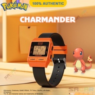 100% Authentic Pokemon Watch for Kids Boys Girls Charmander with Backlight Psyduck Digital Watch Waterproof Shockproof Birthday Gift Christmas Gift