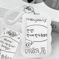 Card holder keychain photo card holder 3 Inch(about 7.6 cm)ID card holder Bus credit card ID card ba