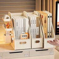 Desktop Hole Board Book Stand Shelf Desk File Storage Box Student Book Organizer Multifunctional She