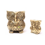 Brass Round Owl Statue | Brass Decoration | Owl Statue | Home Display