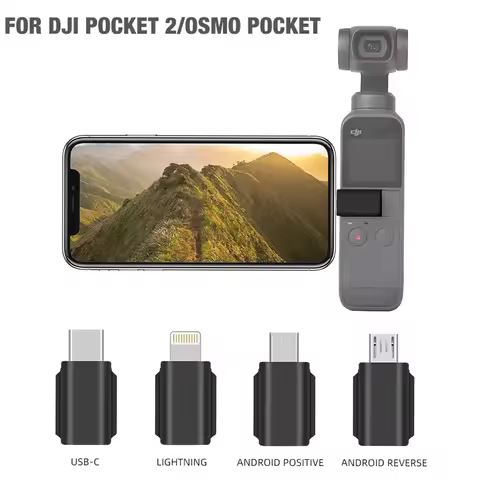 Smartphone Adapter for DJI Osmo Pocket 2 Micro USB TYPE-C IOS Phone Data Connector Interface Handhel