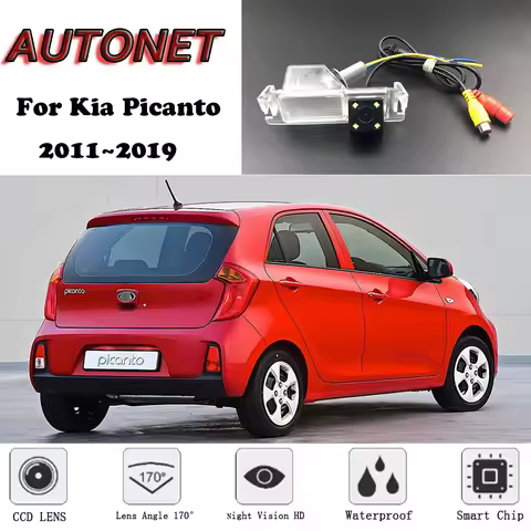 AUTONET Backup Rear View camera For Kia Picanto 2011 2012 2013 2014 2015 2016 2017 2018 2019 Night V