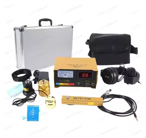 F999 Water Leak Detector 5m Kit 3 Probes, Upgraded LCD Display Indoor Outdoor Pipe Leak Locator with