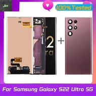100% For Samsung S22 Ultra LCD Display Touch Screen Digitizer Assembly For Samsung Galaxy S22 Ultra 