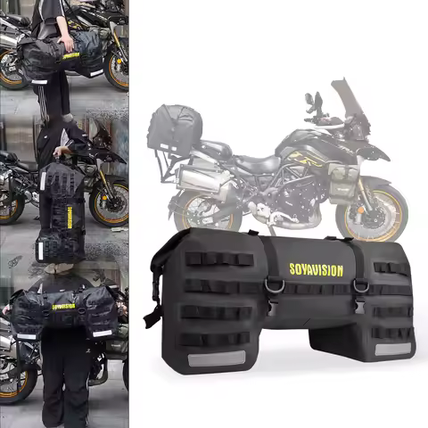 80L 20L 50L 70L Motorcycle rear seat Bag Waterproof Tail Duffle Bag Skiing Travel Hiking Camping Boa