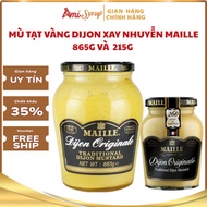 Maille brand pureed Dijon Yellow Mustard, Dijon Original Mustard 215g and 865g, Premium Spice