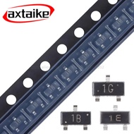 100PCS BC847 BC846 BC846A 1A BC846B 1B BC847A 1E BC847B 1F BC847C 1G SOT-23 SMD NPN 45V 65V 100mA 0.