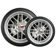 14 inch Internet celebrity creative car tire wall clock quartz clock industrial style personalized d