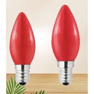 E12/E14 - 2 PCS LED PILOT BULB RED BULB CANDLE BULB