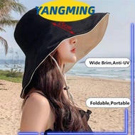 YANGYANG Bucket Hat Spring Summer Portable Anti-UV Panama Hat Sun Hat