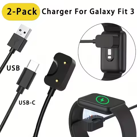 1-2pcs 100mm USB Type C Magnetic Fast Charger For Samsung Galaxy Fit 3 Charging Cable For Samsung Ga
