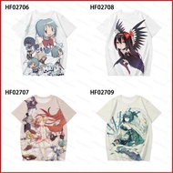 Jason Puella Magi Madoka Magica Kaname Madoka Akemi Homura Cosplay cloth 3D summer T-shirt Anime Short Sleeve Top