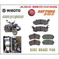 W MOTO DISC BRAKE PADS BOBBIE VII 3 WHEELER BEST QUALITY