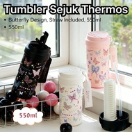 Tumbler Tumbler Flask Tumbler Straw Kawaii Tumbler Thermos Butterfly Tumbler Sejuk Tumbler Cute Coff