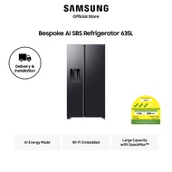 [Climate Voucher Eligible] Samsung  RS70F65K3FSS SBS -AI Energy Mode Bespoke Refrigerator 635L Black