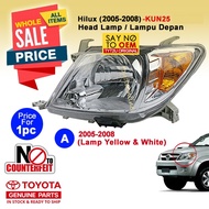 (Original) Hilux (2005-2015) Head Lamp / Lampu Depan KUN25 KUN26 81105-0K010 81106-0K010 81130-0K370
