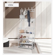 5-Tier Shoe Rack with Jacket - Hat - Bag Hanger Stand Multipurpose Shoe Storage/ Size 48 x 20 x 142 