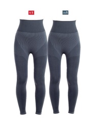 [ซื้อ 1 แถมฟรี 1] Lalita เลกกิ้งกระชับสัดส่วน ลาลิต้า ชาร์โคล์ เลกกิ้ง สีเทาเข้ม กางเกงลดน้ำหนัก กาง